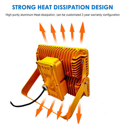 ATEX-geclassificeerde explosieveilige LED-schijnwerper met IP65-bescherming, SMD2835/3030 LED-chips en AC100-265V spanning