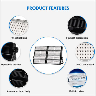 Hoge mast buiten LED-stadionverlichting met instelbare kleurtemperatuur IP66 waterdicht SMD 3030/2835 chip