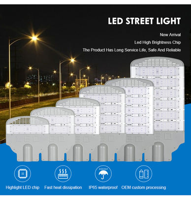 IP65 waterdicht LED straatlicht met aluminiumhousing en 130 lm/W efficiëntie voor buitengebruik