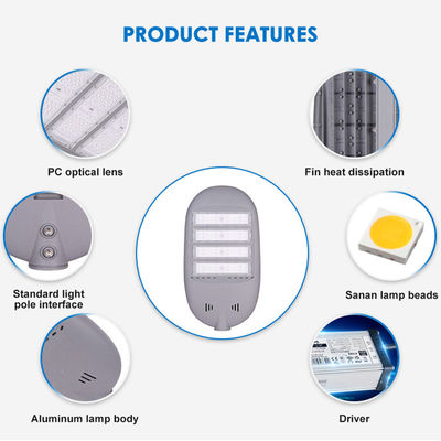 Hoge helderheid IP65 waterdicht aluminium behuizing LED straatlicht voor buitenwegverlichting