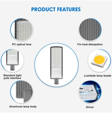 IP66 waterdicht SMD3030 LED straatlicht 50w tot 200w voor buitenwegverlichting