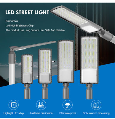 Verstelbare LED Straatlantaarn 50W tot 200W IP66 Waterdicht met SMD LED Technologie voor Weg- en Tuinverlichting