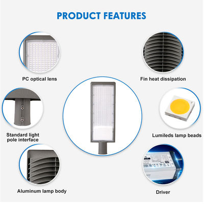 IP66 Waterdichte Gegoten Aluminium LED Straatlantaarn met SMD2835 LED voor Buitengebruik