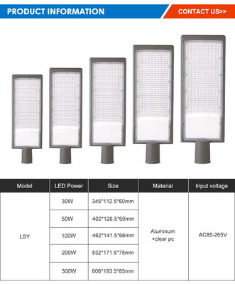 Buiten waterdicht Ip66 die-casting aluminium straatverlichting SMD2835 LED