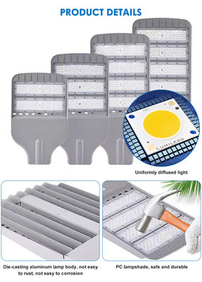 IP65 waterdicht 3000K/4000K/6000K LED straatlicht met OEM ODM aanpasbare opties voor buitenverlichting