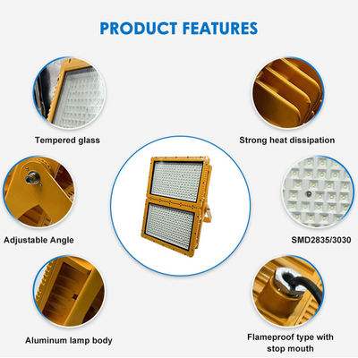 400W explosiebestendige verlichtingsinstallaties met 120° straalhoek en IP66-beschermingscategorie
