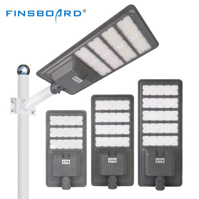 Buitenverlichting Ip65 Waterdicht Aluminium Bewegingssensor Zonnelamp 300w 400w 500w Geïntegreerd All in One Zonne straatlicht