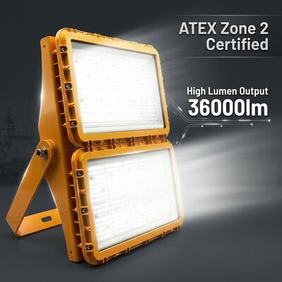 300W explosieveilige LED-schijnwerper IECEx Arctische kwaliteit -60°C Extreem koud 36000lm IP66 Aluminium verlichting