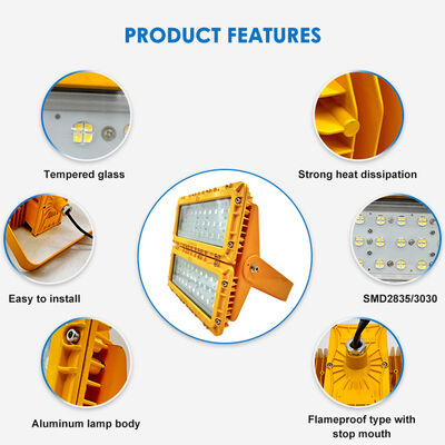 600W LED explosiebestendige overstromingslicht 60° Offshore FPSO Platform ATEX IIB T6 IP65 RFEPL8280 Verlichting