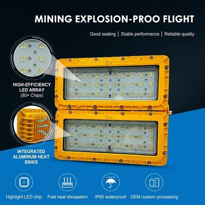LUMILEDS LM-80 600W LED explosiebestendige overstromingslicht ATEX Ex db mb IIb T6 72000LM IP65 Grote oppervlakte Gevaarlijk licht