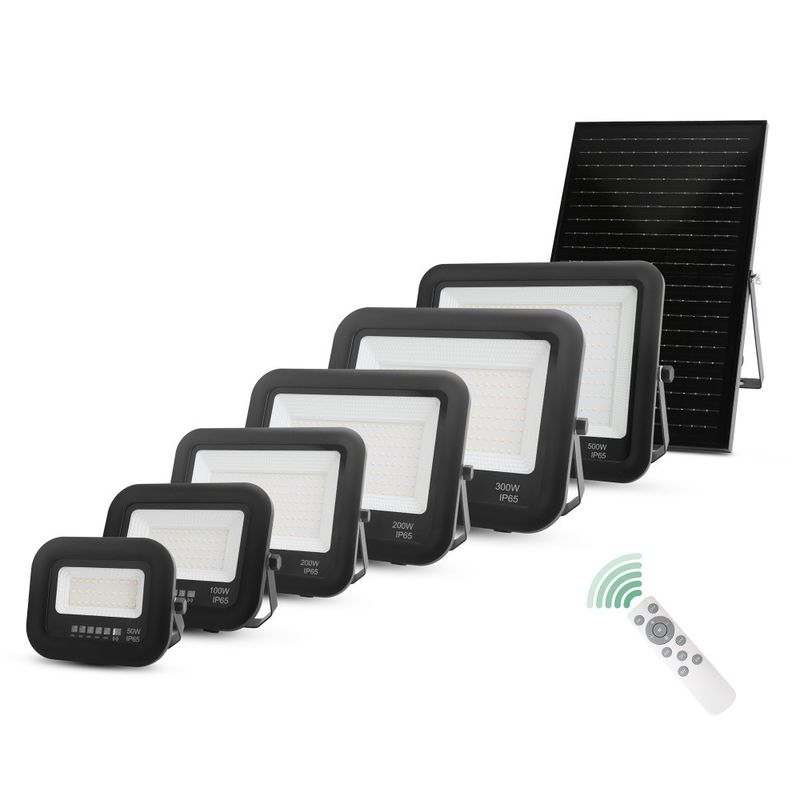 Hoog lumen buitenzonnewerkkamerlamp Ip65 Control Aluminium Zonne-Led Flood Light