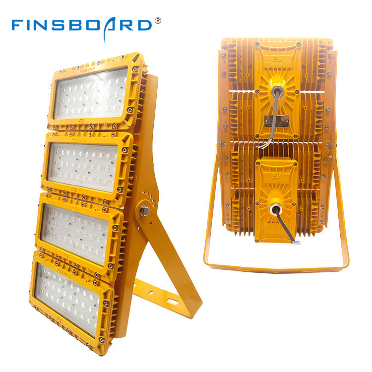 600W LED explosiebestendige overstromingslicht DC Zonne-laagspanning Off-Grid Remote Wellhead Pipeline IP66 Die-Cast Aluminium ADC12