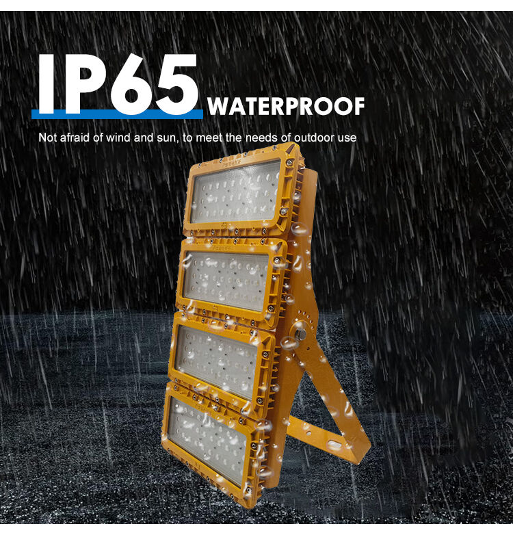 300W LED Explosion Proof Flood Light High Temperature T5 80°C Steel Mill Foundry Desert IP66 Die-Cast Aluminum ADC12