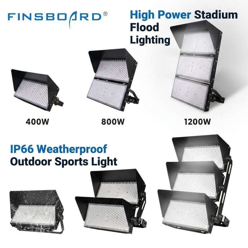2000W High Power LED Stadium Lighting IK08 IP66 Flood Light for Athletic Field