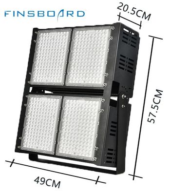 Afstembare LED-stadionverlichting 6500w 45° Lenshoek