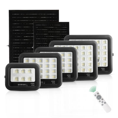 Ip65 ABS gehard glas zonnelamp Floodlight 100w 200w 300w 400w 500w Led zonne-LED Flood Light