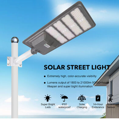 Buiten All in One Motion Sensor ABS Solar LED Street Lamp 100W 200W 300W 500W LED Solar Street Light