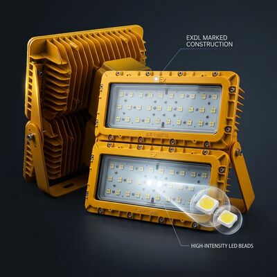 LUMILEDS LM-80 600W LED explosiebestendige overstromingslicht ATEX Ex db mb IIb T6 72000LM IP65 Grote oppervlakte Gevaarlijk licht